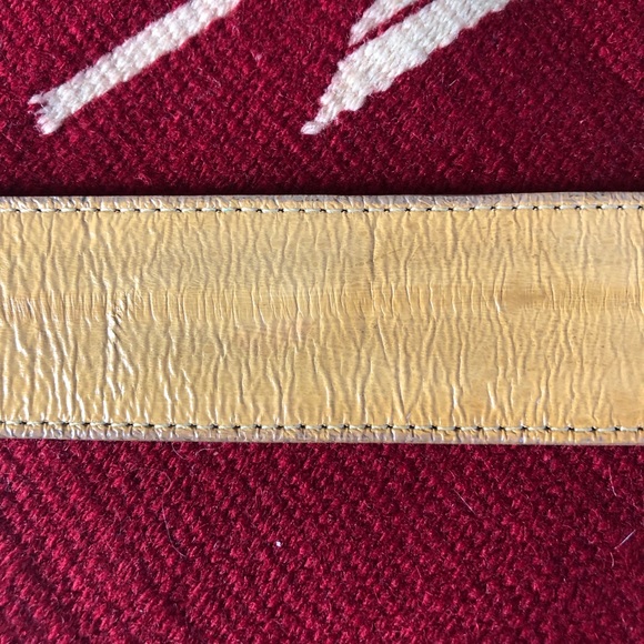 RARE, VTG JUSTIN Eel Skin Belt, gorgeous  Buckle main image 4